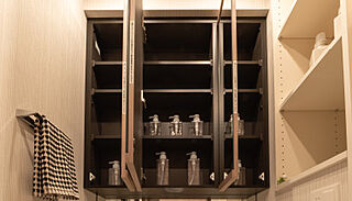 サンクレイドル浅草III 三面鏡付洗面化粧台