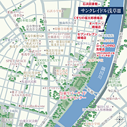 サンクレイドル浅草III 現地案内図