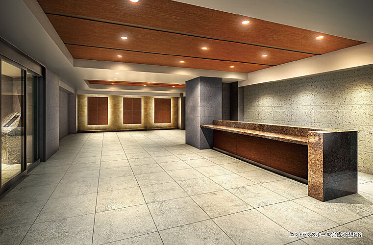 サンクレイドル津田沼III エントランスホール完成予想CG
