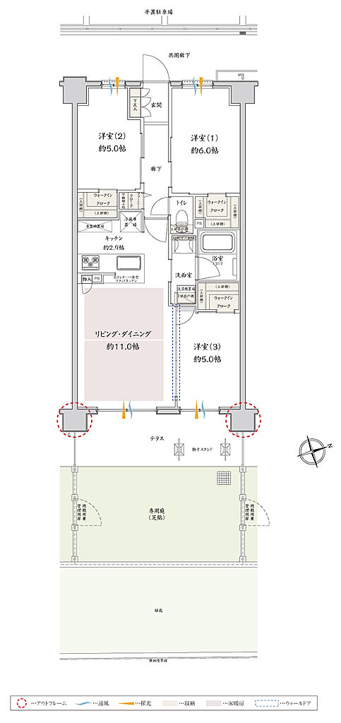 サンクレイドル津田沼III 間取り Pbg