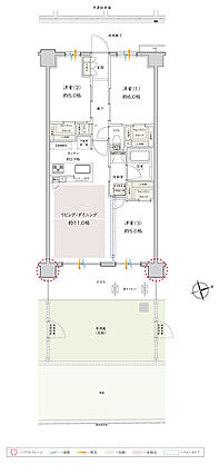 サンクレイドル津田沼III 間取り Pbg