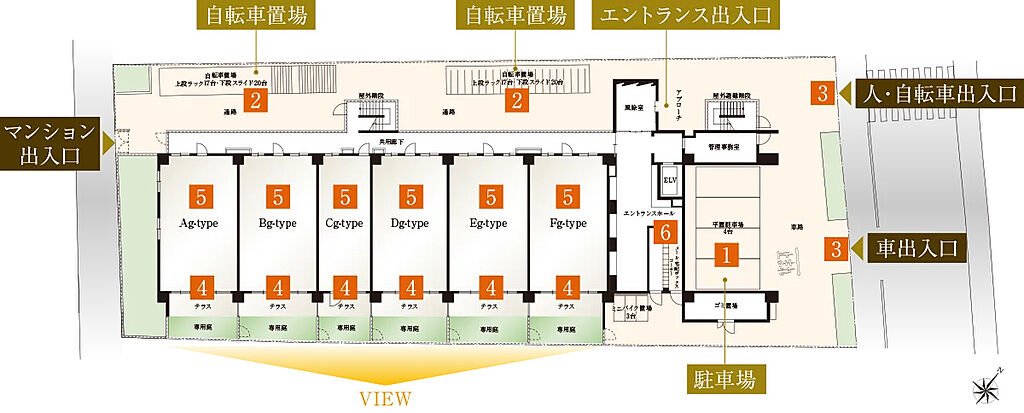 サンクレイドル桶川II ランドプランイメージイラスト