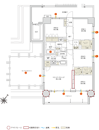 サンクレイドル桶川II 間取り Hr