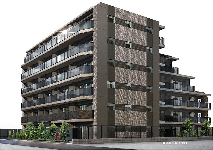 サンクレイドル南鳩ヶ谷ステーションウィズ 外観完成予想CG