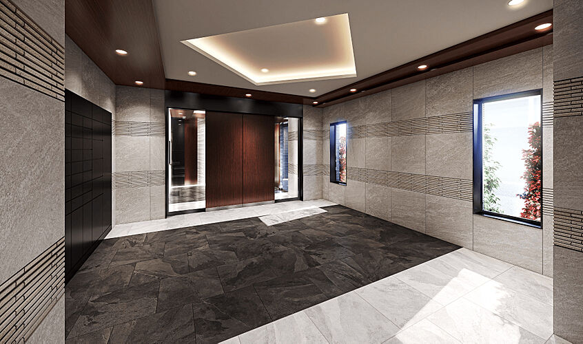 サンクレイドル葛西ステーションウィズ エントランスホール完成予想CG