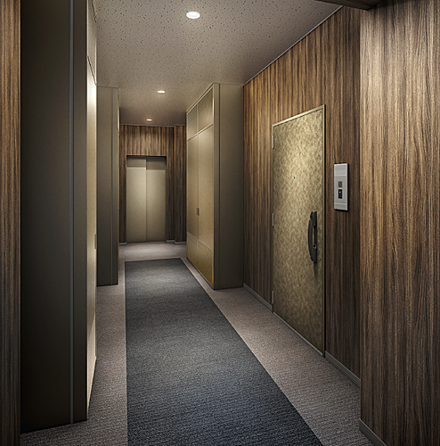 サンクレイドル葛西ステーションウィズ 内廊下完成予想CG