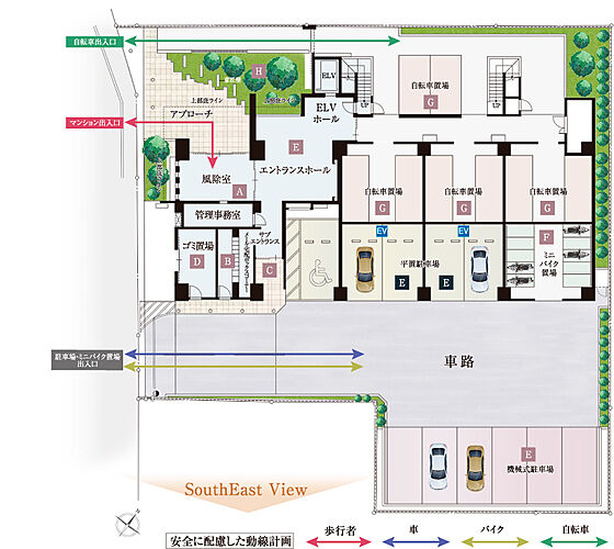 サンクレイドル東大宮IV 敷地配置イメージイラスト