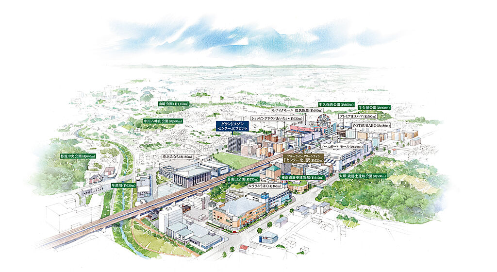 グランドメゾン センター北フロント 神奈川県横浜市 都筑区中川中央１丁目4番13 地番 センター北駅の新築マンション 物件番号 の物件詳細 ニフティ不動産