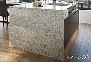 グランドメゾンＴｈｅ本山鹿子町 天然御影石キッチンサイドパネル