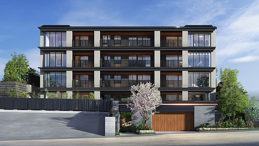 グランドメゾンＴｈｅ本山鹿子町 外観完成予想CG