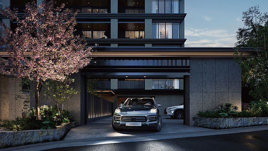 グランドメゾンＴｈｅ本山鹿子町 南外観完成予想CG