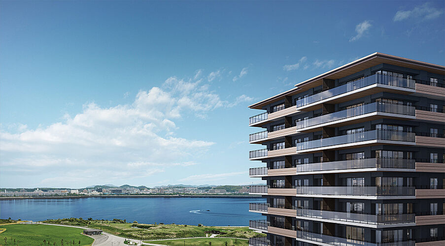 ISLANDCITY THE GARDEN R-I棟外観完成予想CG