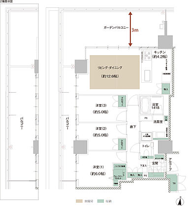 ISLANDCITY THE GARDEN 間取り 【R-I棟】C