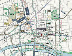 グランドメゾン梅田レジデンスタワー 現地案内図