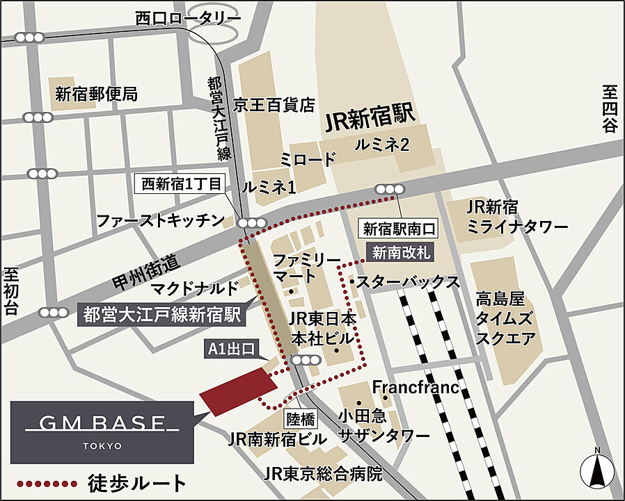 グランドメゾン THE 石神井公園 COURT：モデルルーム地図