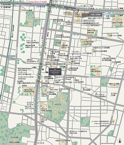 (仮称)グランドメゾン天王寺上汐プロジェクト 現地案内図