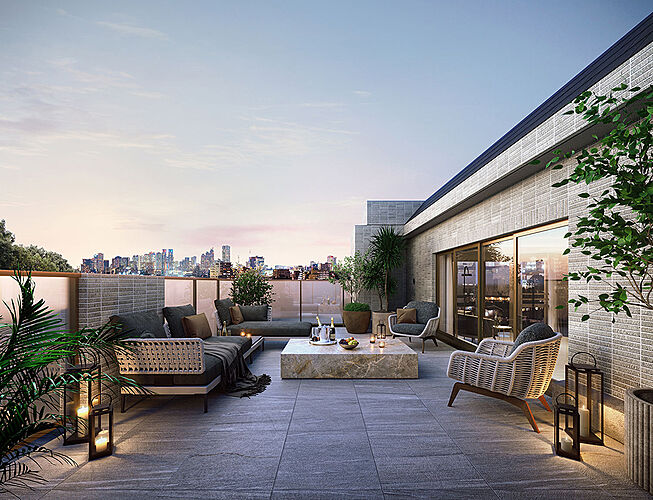 ディアナコート永福町翠景 ルーフバルコニー完成予想CG