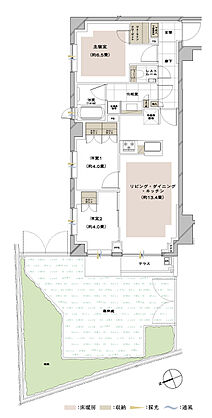 ピアース石神井公園 間取り Hg