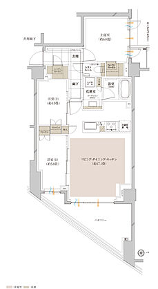 ピアース宮前平レジデンス 間取り 【第一期二次】J