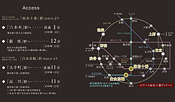 ピアース麻布十番ヴィアーレ アクセス図