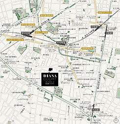 ディアナコート荏原町アトラス 現地案内図