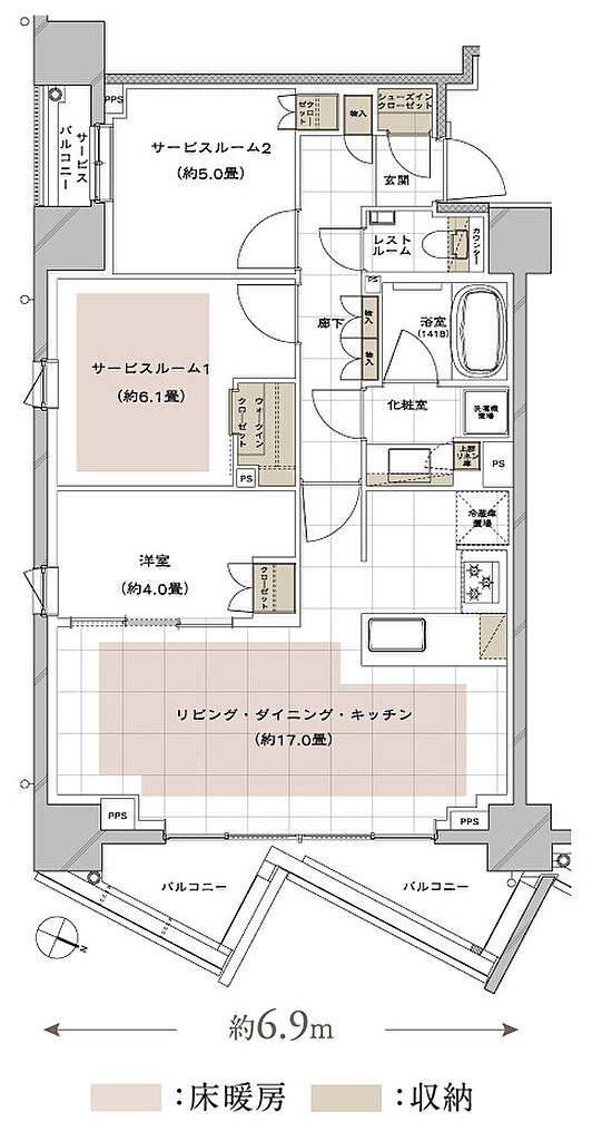 ディアナコート文京白山 間取り D