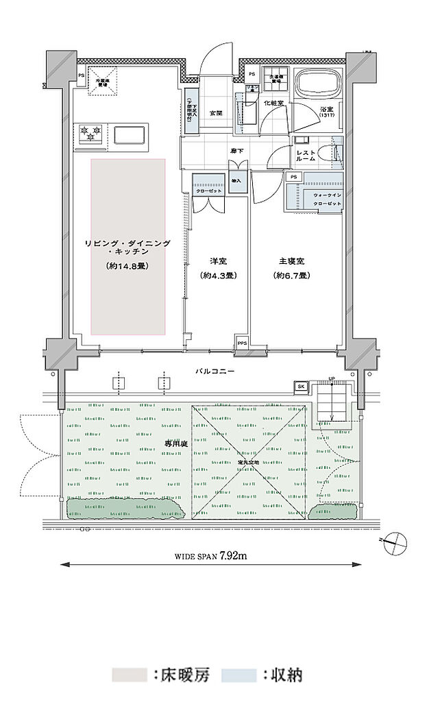 ディアナコート都立大学翠景 間取り Fg