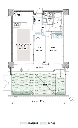 ディアナコート都立大学翠景 間取り Fg