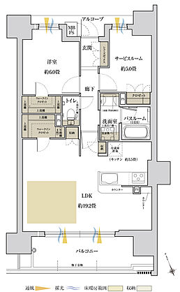 ワコーレ姫路北条口 フロント 間取り C【メニュープラン1】