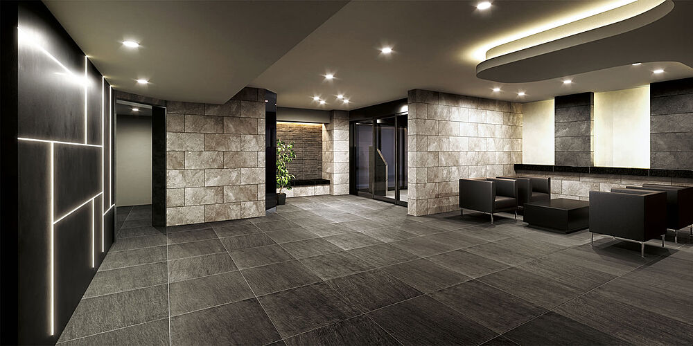 ワコーレ住吉マスターズスイート エントランスホール・ラウンジ完成予想図