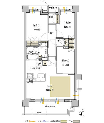 ワコーレ神戸上筒井通レジデンス 間取り C2