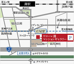 ワコーレ王子公園ミュージアムロード モデルルーム案内図