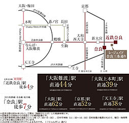 レ・ジェイド奈良三条通り アクセス図
