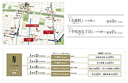 レ・ジェイド鶴舞 アクセス図