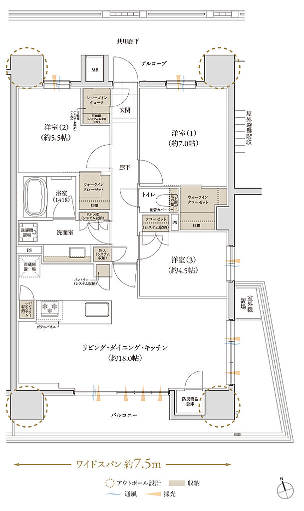 レ・ジェイド 那覇安里駅前 間取り E2