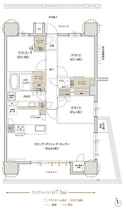 レ・ジェイド 那覇安里駅前 間取り E2