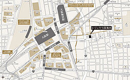 レ・ジェイド大阪梅田 現地案内図