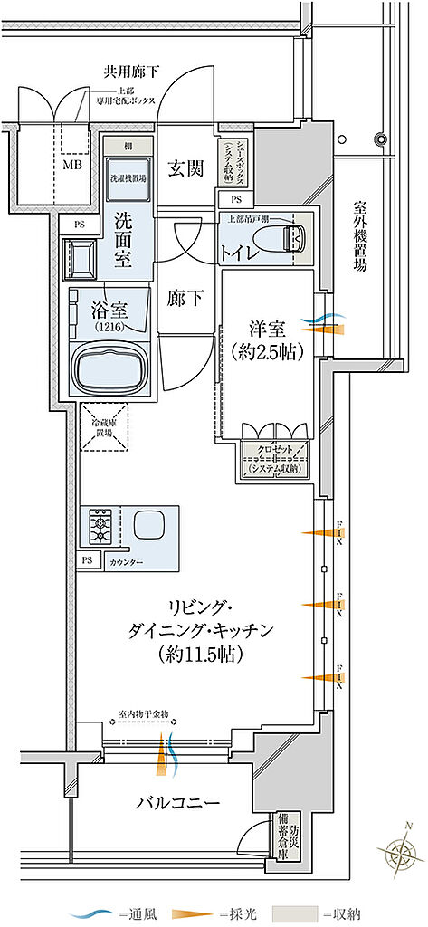 レ・ジェイド大阪梅田 間取り J1