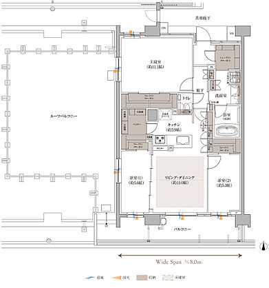 バンベール庄内通 ザ・レジデンス 間取り Ir