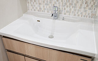 アウラ立川曙町 人造大理石一体型カウンター