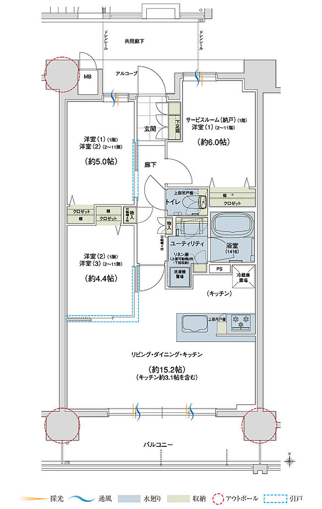 ユニハイム京都西院高辻通 間取り 【先着順】C