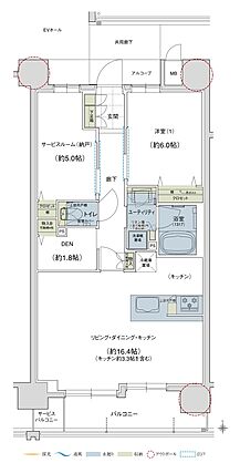 ユニハイム京都西院高辻通 間取り 【先着順】B【Menu1】