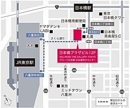 ウィルローズ谷中銀座 モデルルーム案内図