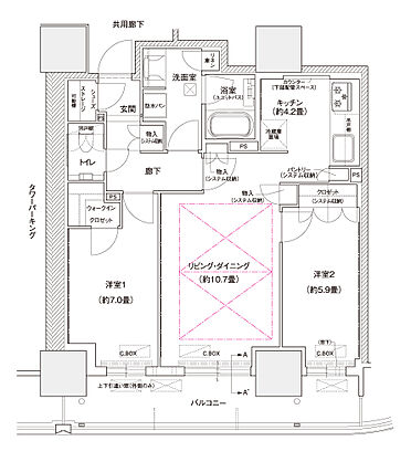 ローレルタワー堺筋本町 間取り 【先着順】SA