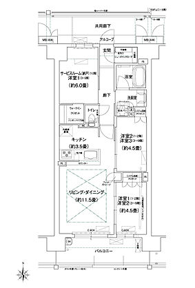 ガーデンシティ新金岡 間取り 【先着順】SB1