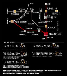 ローレルコート橿原神宮前イーストレジデンス アクセス図