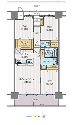 アルファスマート東尾道 間取り D