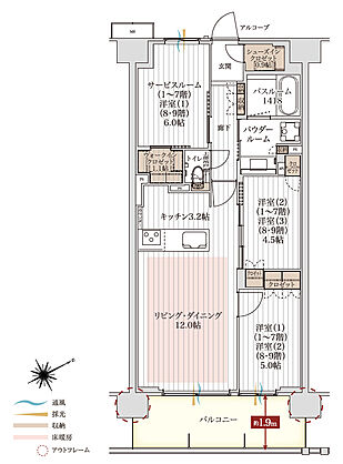 アルファステイツ市川下総中山 間取り G