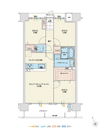 アルファステイツ四日市芝田 間取り C