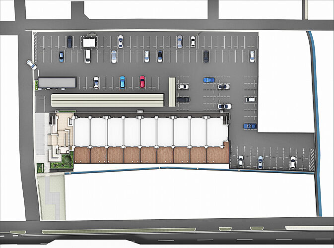 アルファスマート三条 ランドプランイメージイラスト